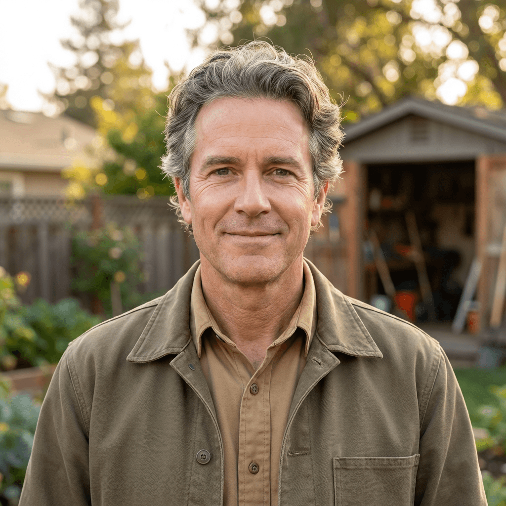 Robert Jackson standing beside his completed EverBlue Pools gunite pool construction in Tulsa