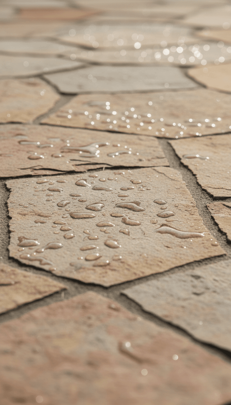 Close detail of pool deck surface and finishing